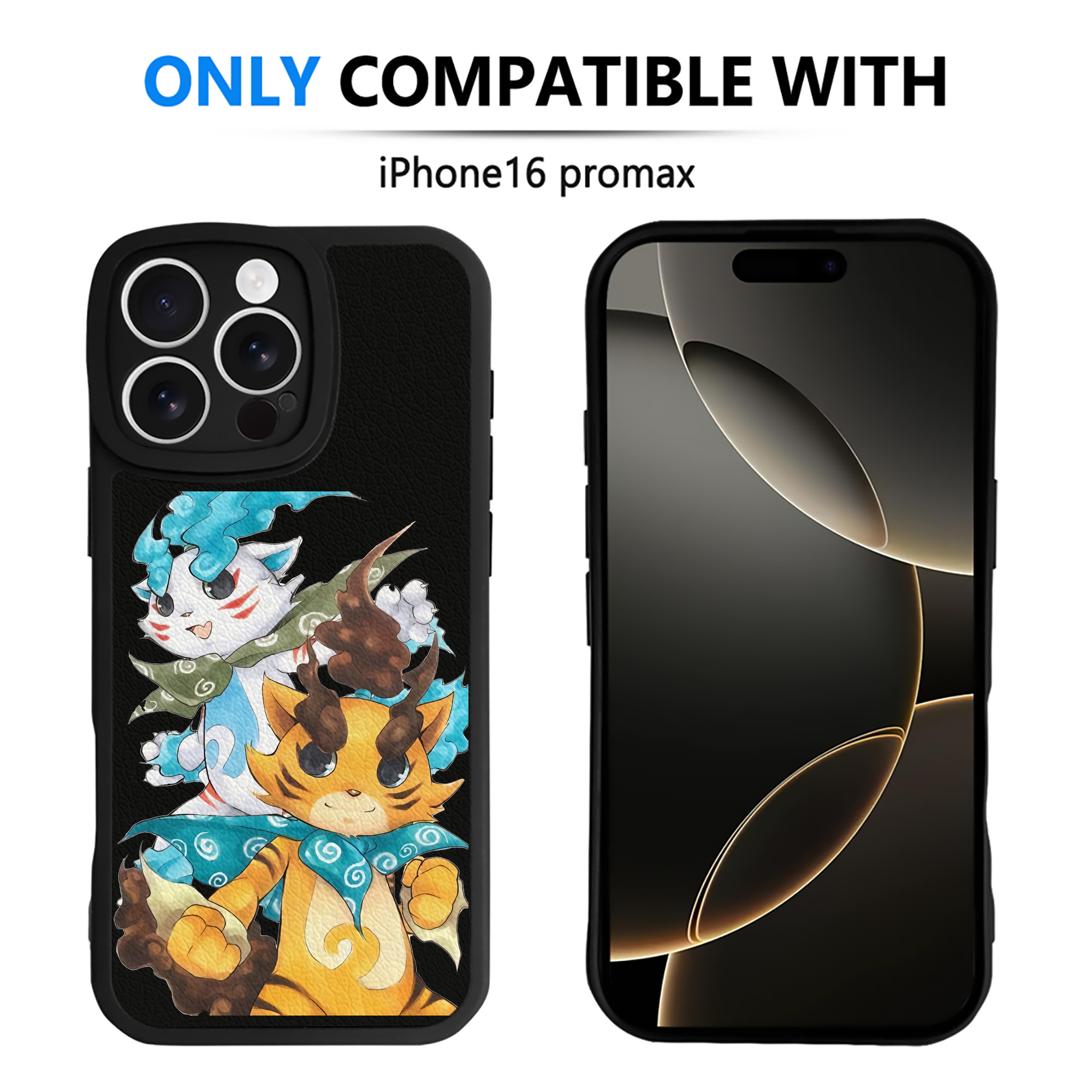 （画像用） 妖怪ウォッチ Yo-kai Watch 【iPhone 16シリーズ対応】シリコンスマホケース（レザー調） 材質：シリコン